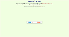 Desktop Screenshot of crabbycow.com