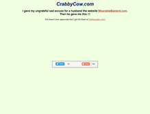 Tablet Screenshot of crabbycow.com